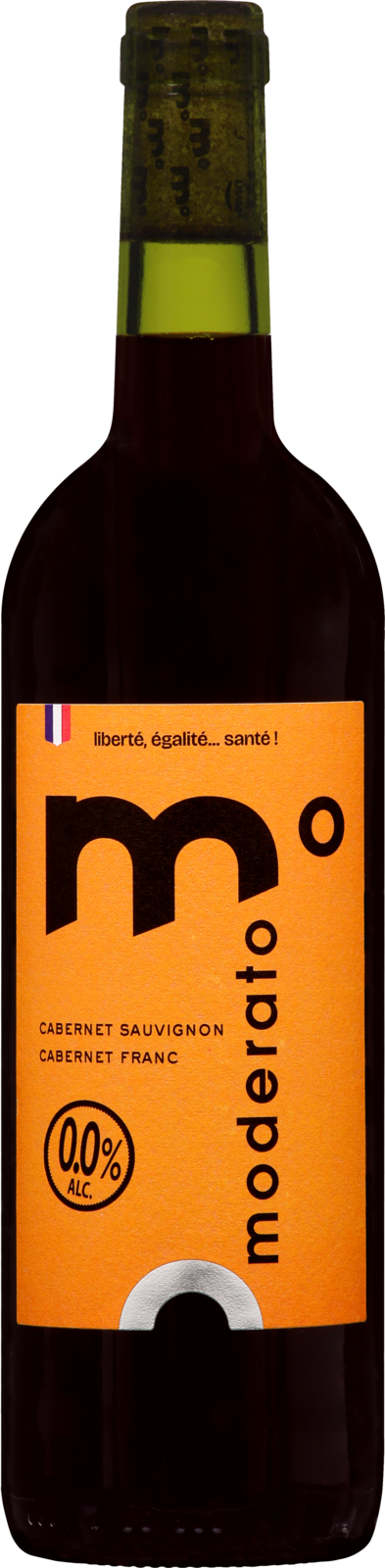 Moderato Cuvée Originale Le Rouge 0.0% Alkoholfreier Wein Kiste 6 x 75 cl Frankreich – Produktansicht