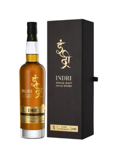 Indri Drú Cask Strength Single Malt Whisky 70 cl / 57.2 % Indien – Flasche