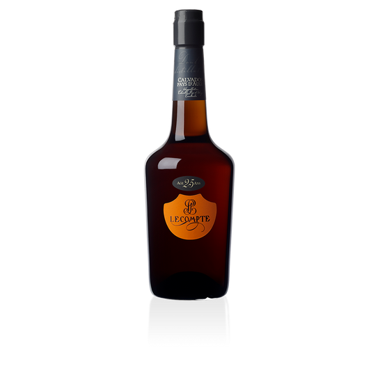 Lecompte Calvados Pays d'Auge 25 Jahre 70 cl / 40 % Frankreich – Flasche