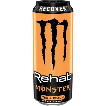 MONSTER Energy Rehab PEACH Tea Kiste 12 x 500 ml UK – Ansicht 1