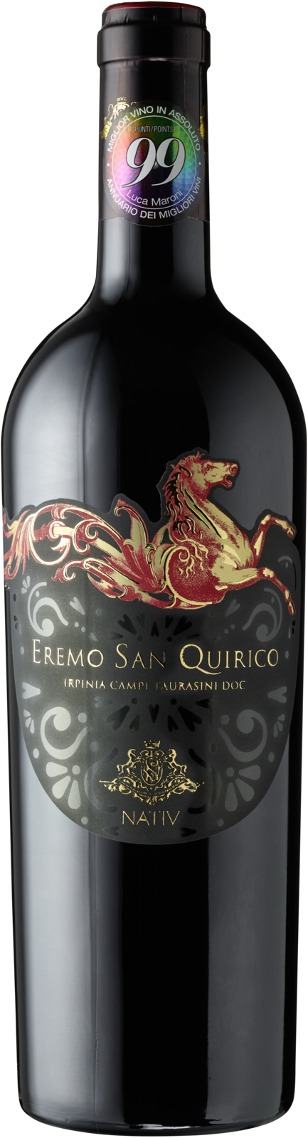Nativ Aglianico Campi Taurasini DOC Eremo San Quirico 2019 Rotwein Kiste 6 x 75 cl / 14.5 % Italien – Flasche