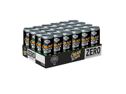 Oran Soda l'Aranciata ZERO Kiste 24 x 330 ml Italien – Produktansicht