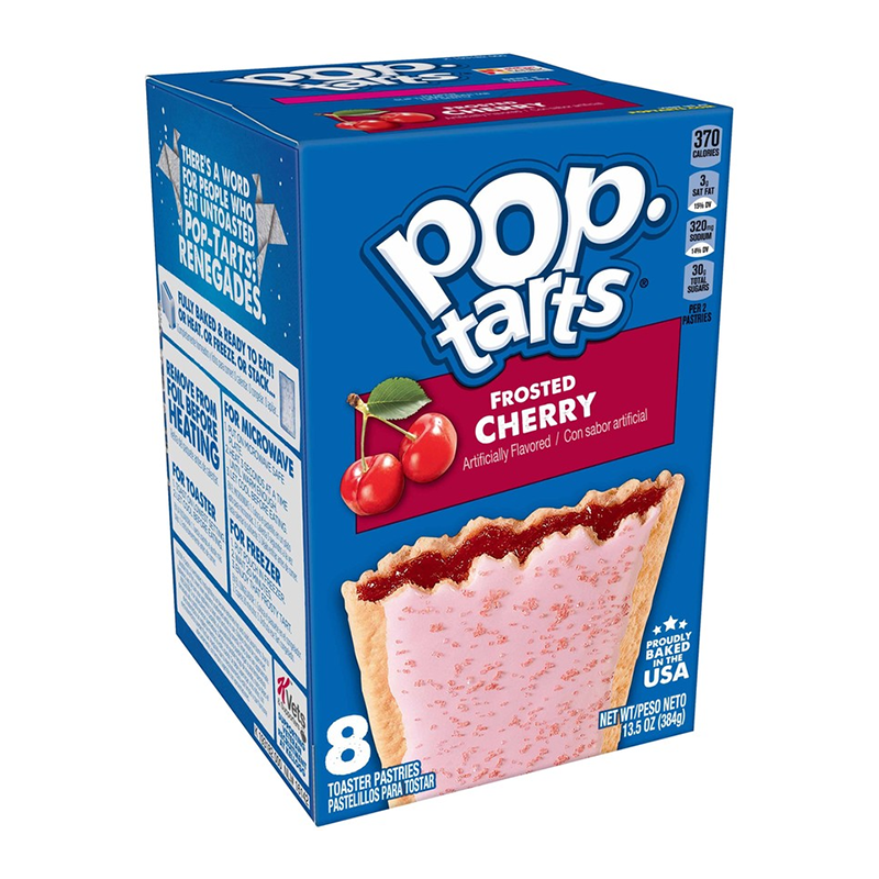 Kellogg's POP-TARTS Frosted Cherry Box 12 x 384 Gramm USA – Produktansicht