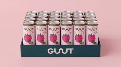 GUUT Prebiotic Soda Himbeere Limette Kiste 24 x 330 ml Schweiz – Ansicht 2